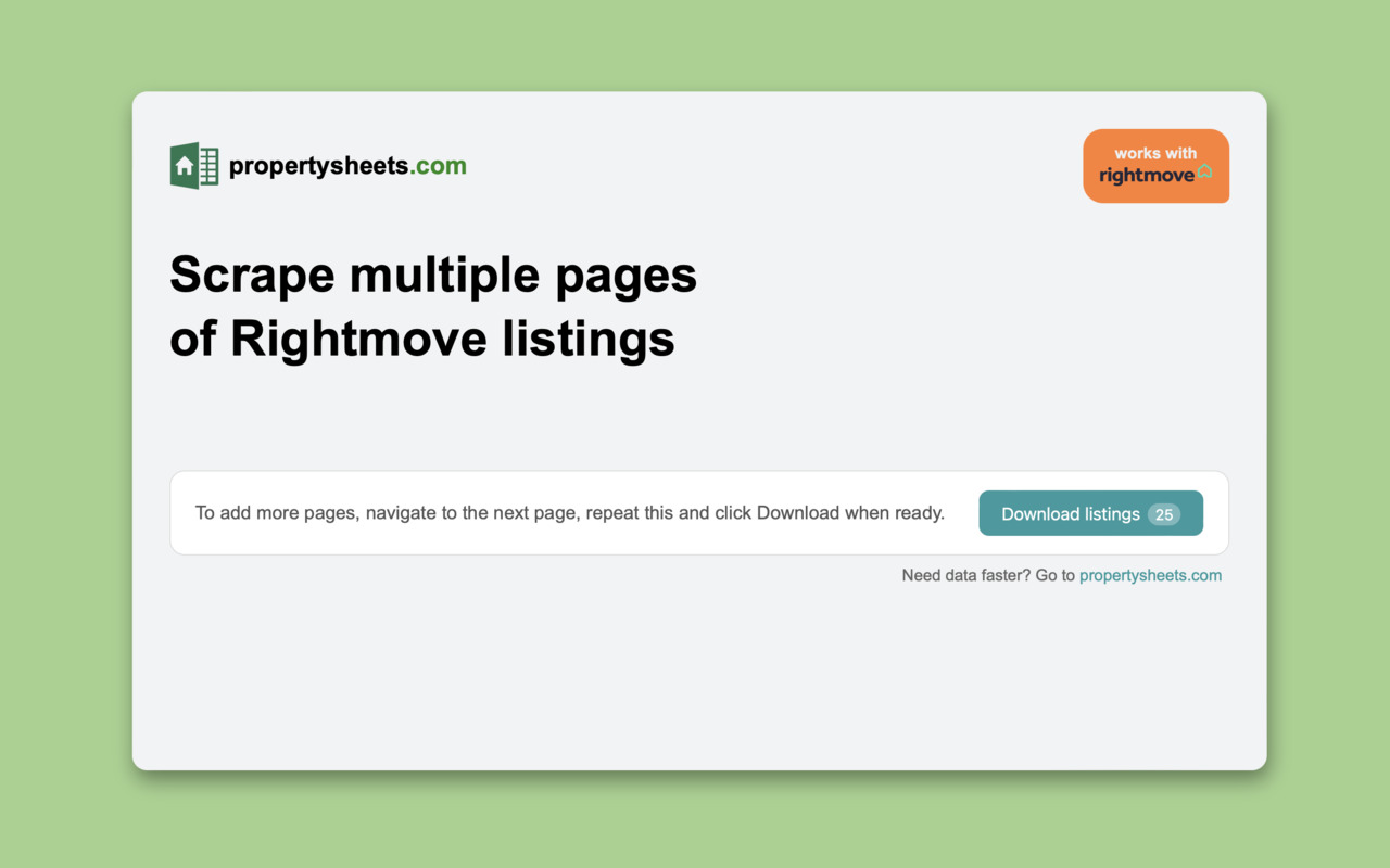 Rightmove Scraper - Export property listings to Excel - 截图 4