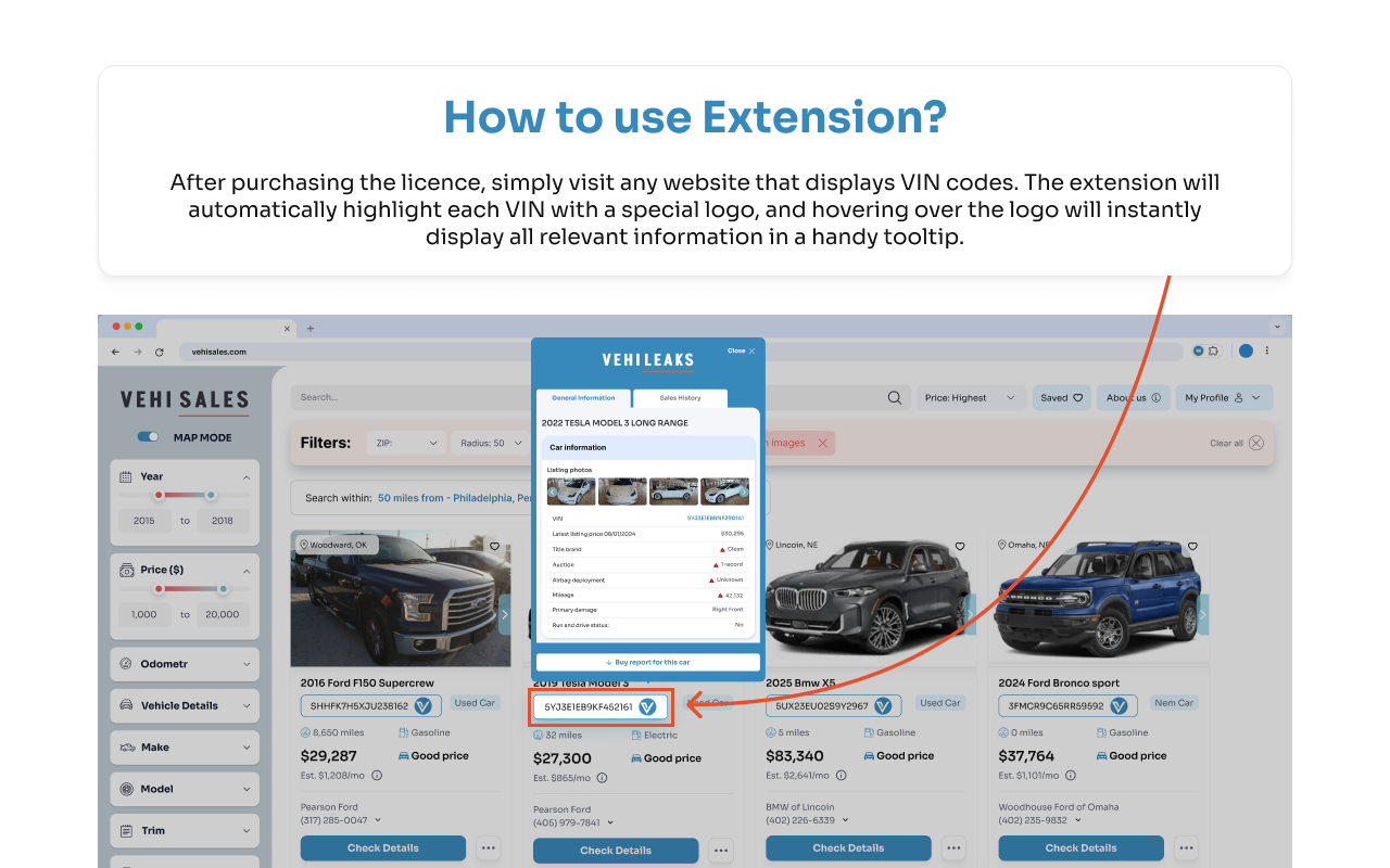 VehiLeaks: Check Vehicle History - 截图 1