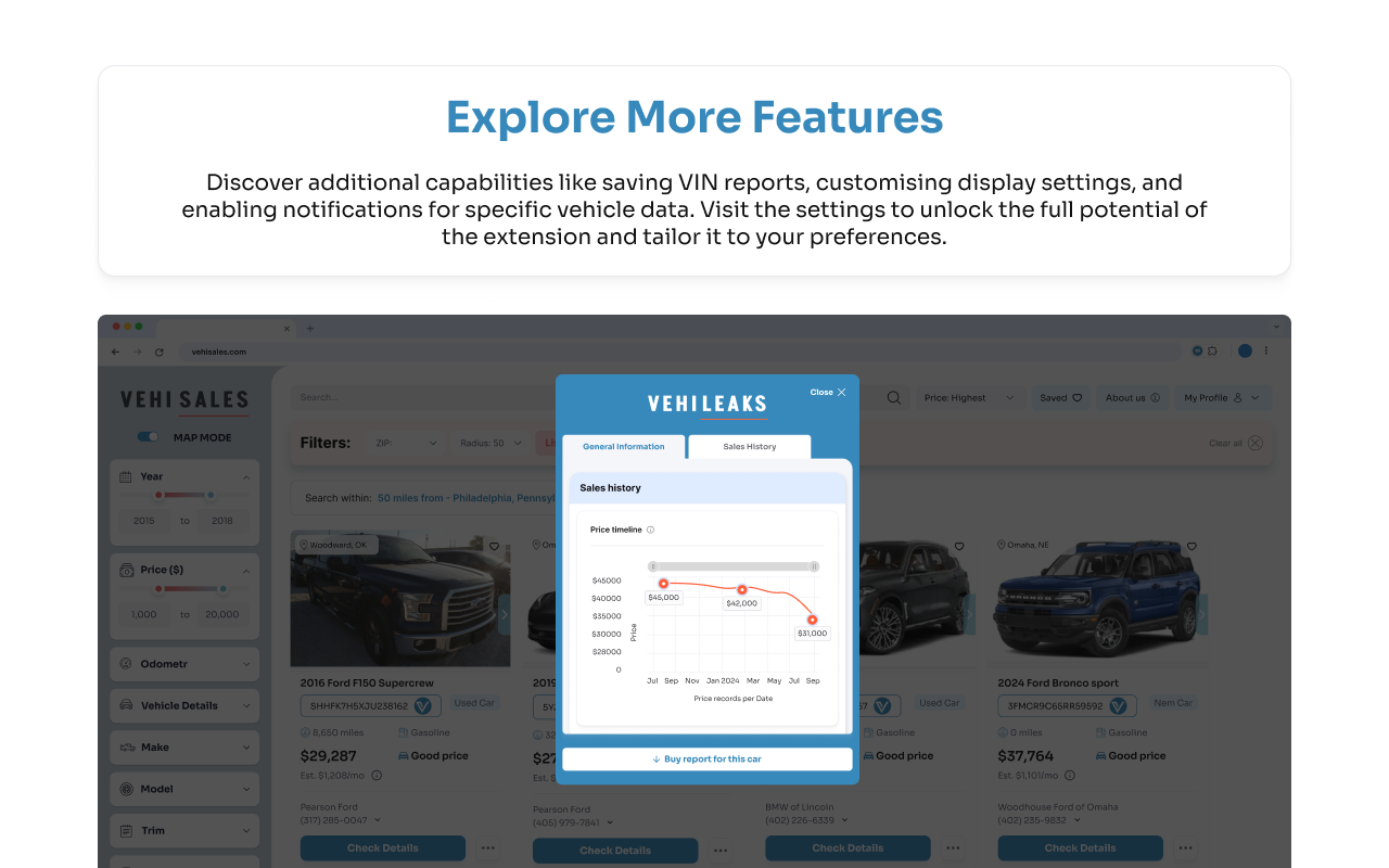 VehiLeaks: Check Vehicle History - 截图 5