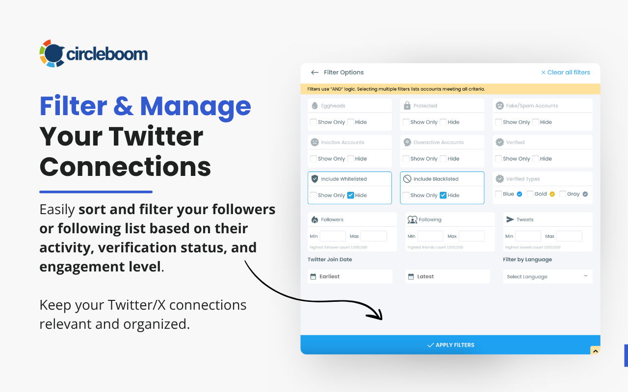 Twitter (X) Mass Blocker - 截图 4