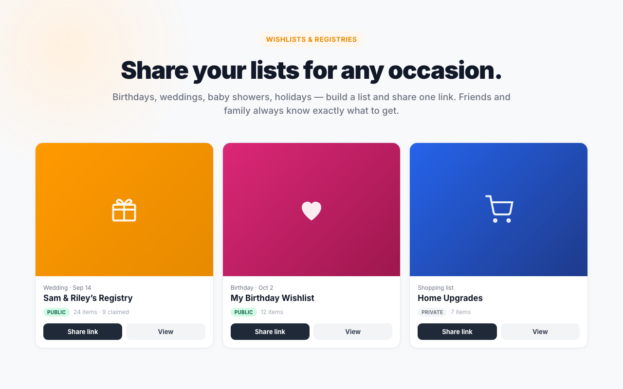 LMK.today - Wishlist & Price Tracker - 截图 2
