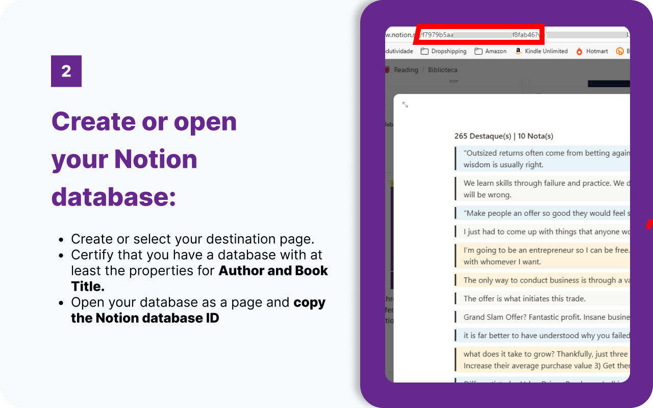 Kindle to Notion - Export Highlights in 1 Click Free - 截图 3