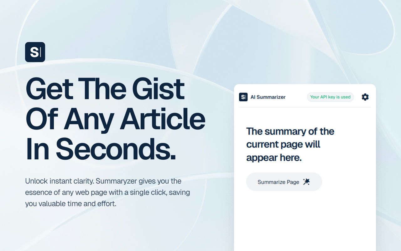 Summarize Text: Free AI-powered tool using Google Gemini - 截图 3