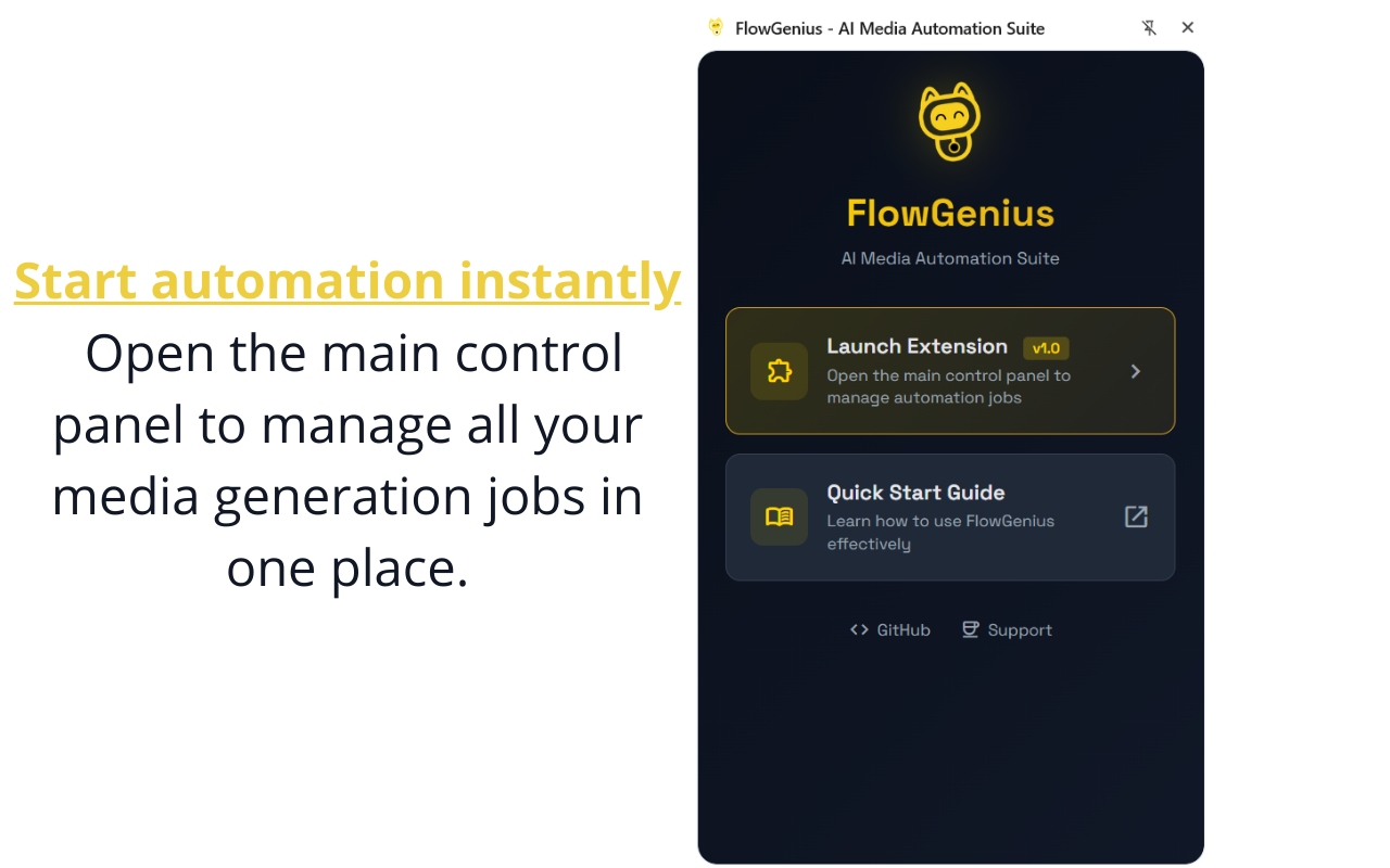 FlowGenius — VEO AI Video Automation, Bulk Generator & Auto Download - 截图 4