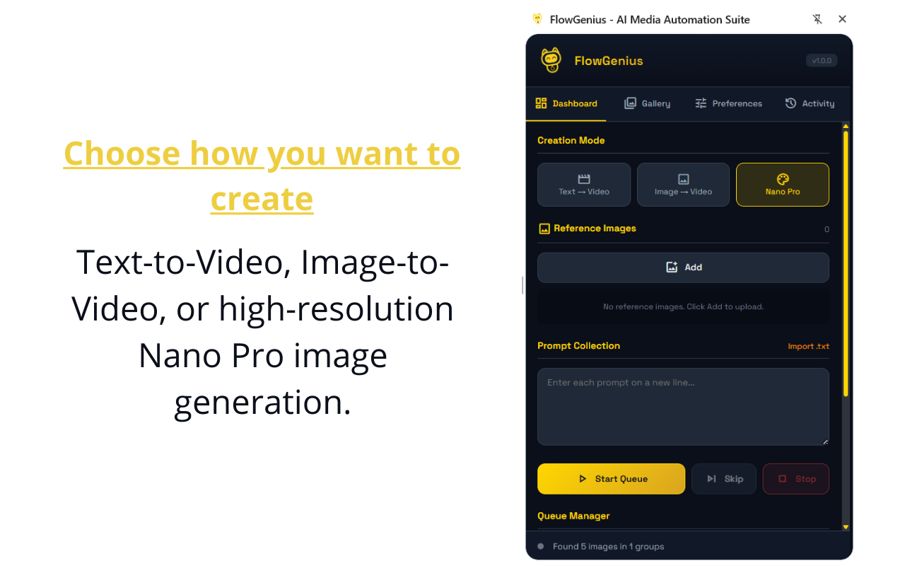 FlowGenius — VEO AI Video Automation, Bulk Generator & Auto Download - 截图 5