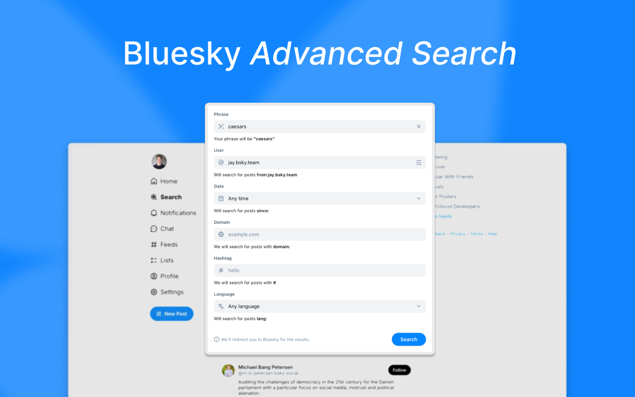Advanced Search for Bluesky - 截图 2