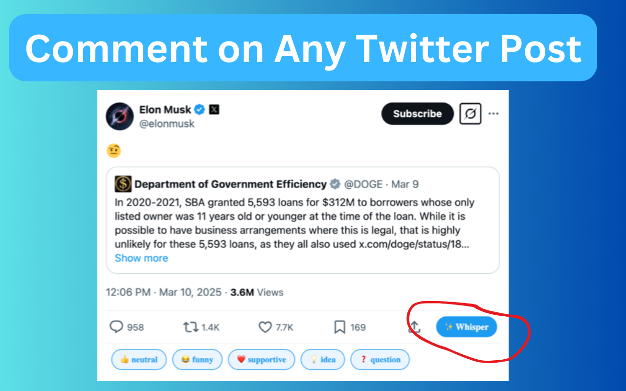 Comment Whisper - AI Comment Generator for Twitter (X) & LinkedIn - 截图 4