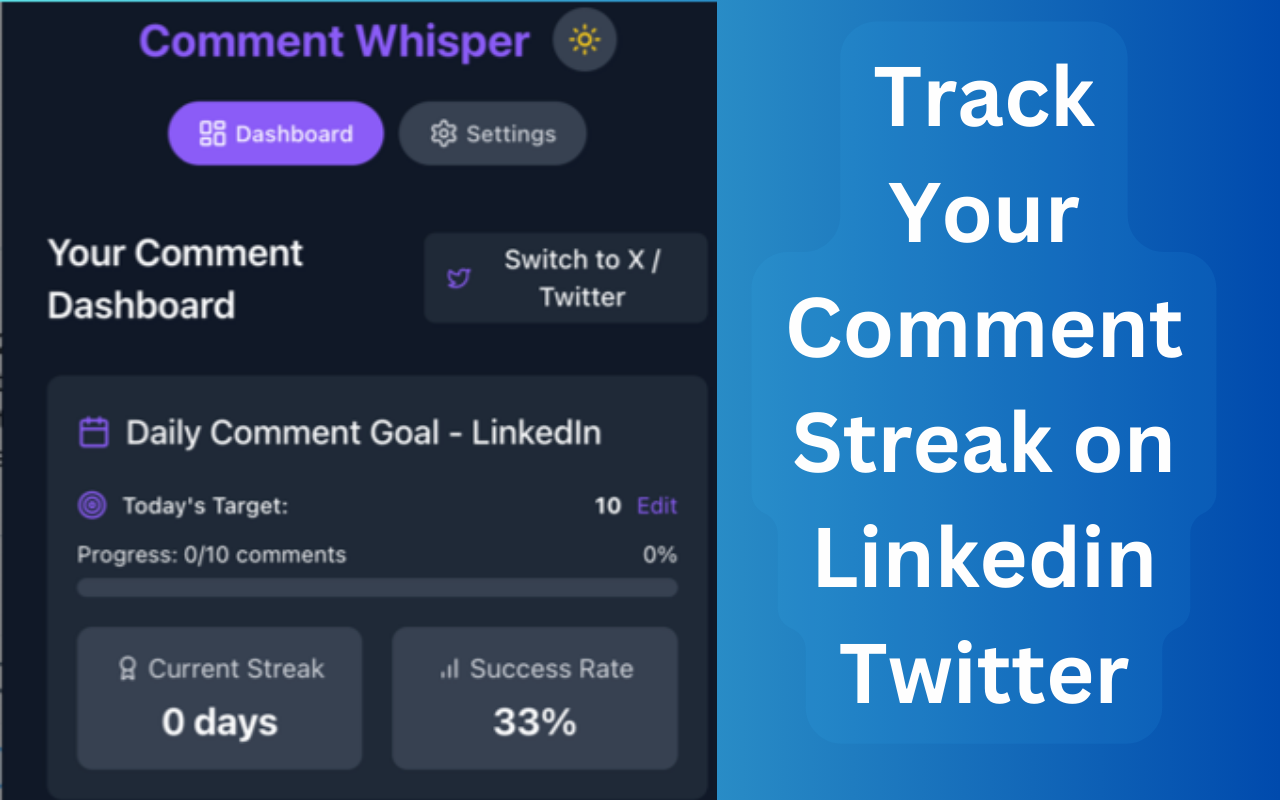 Comment Whisper - AI Comment Generator for Twitter (X) & LinkedIn - 截图 5