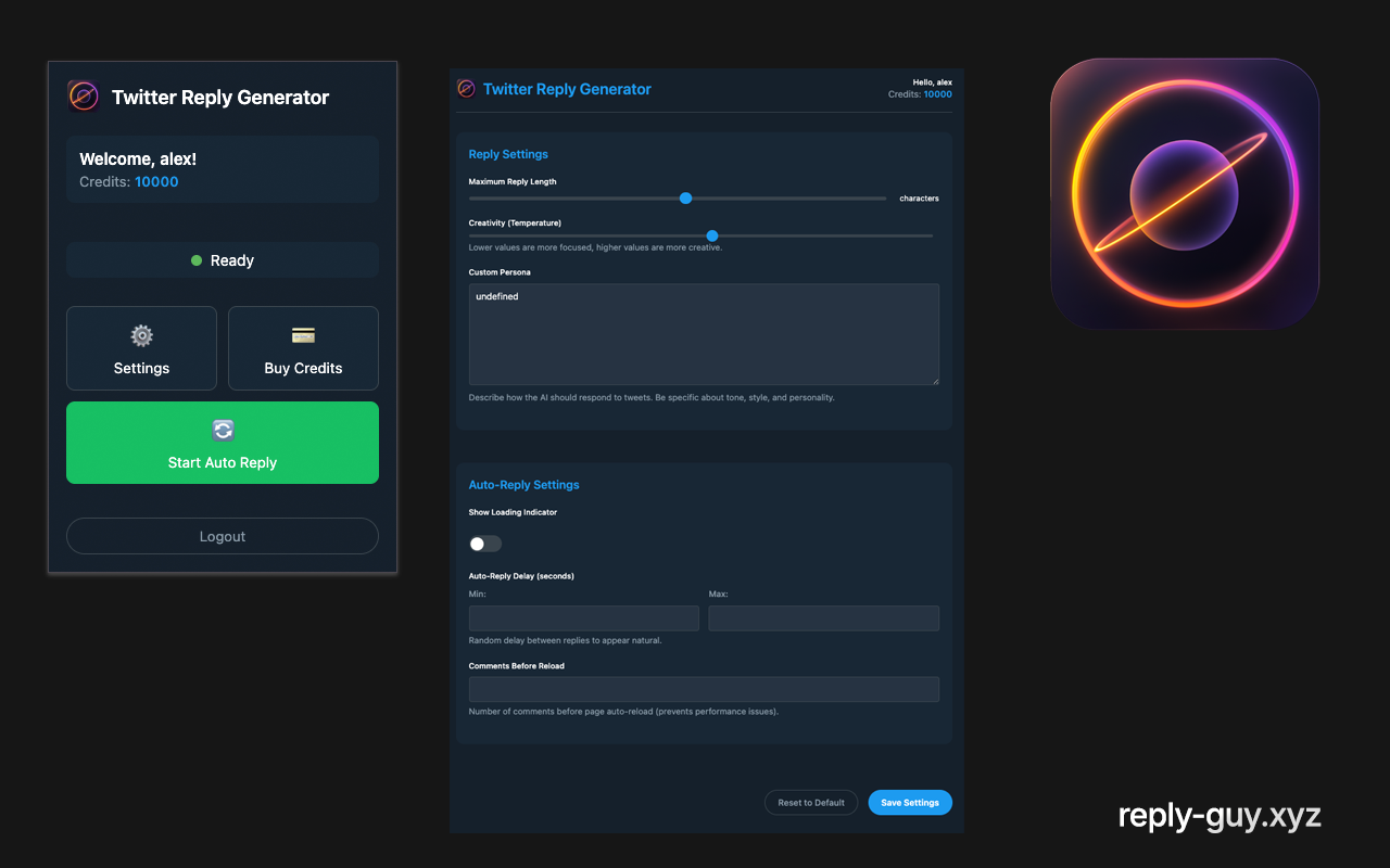 Twitter Reply Generator - 截图 1