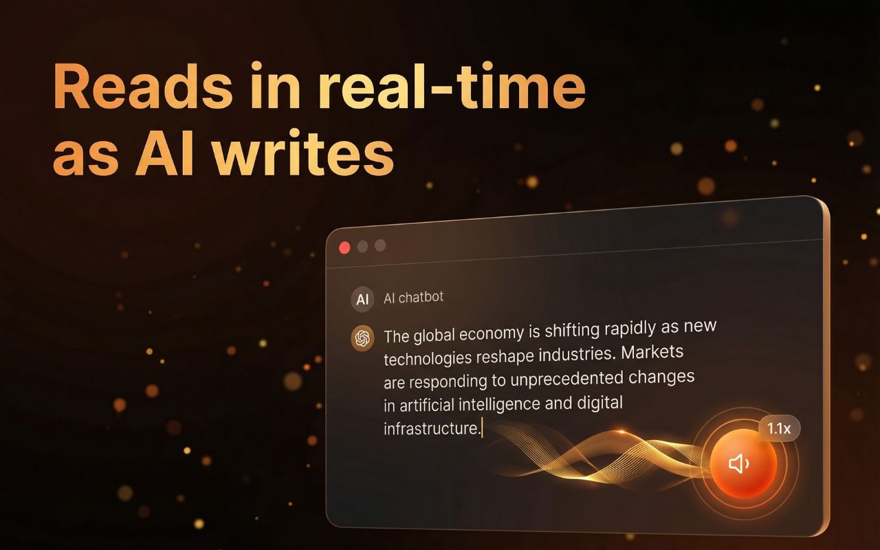 AI Voice Reader: Read Aloud for ChatGPT, Claude, DeepSeek & Qwen - 截图 4