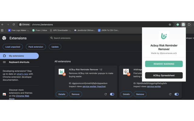 ACBuy Risk Reminder Remover - 截图 1