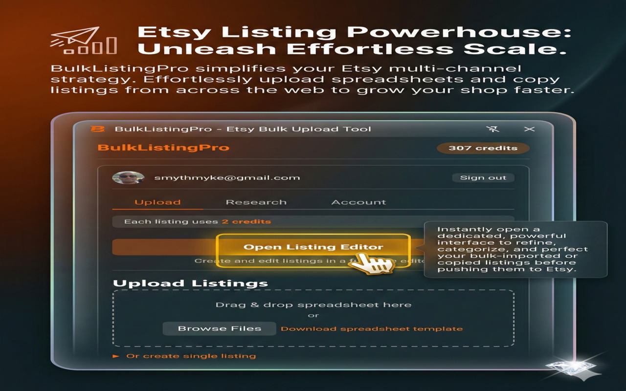 Etsy Bulk Upload & Listing Tool: AI Tags, CSV Import | BulkListingPro - 截图 3