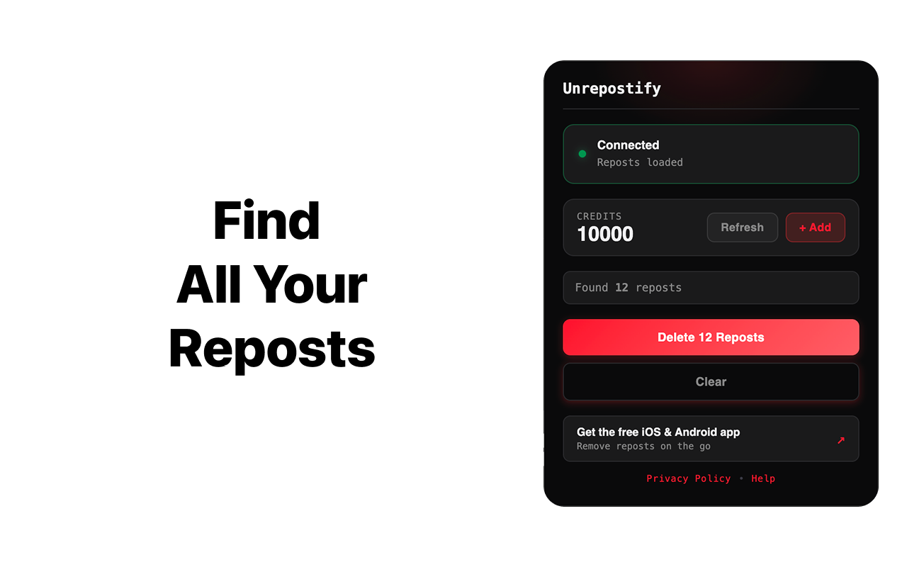 Unrepostify - TikTok Repost Remover - 截图 2