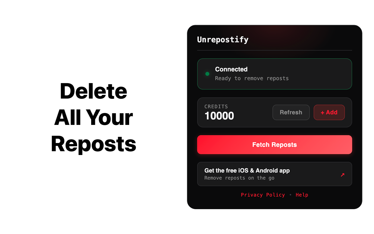 Unrepostify - TikTok Repost Remover - 截图 3