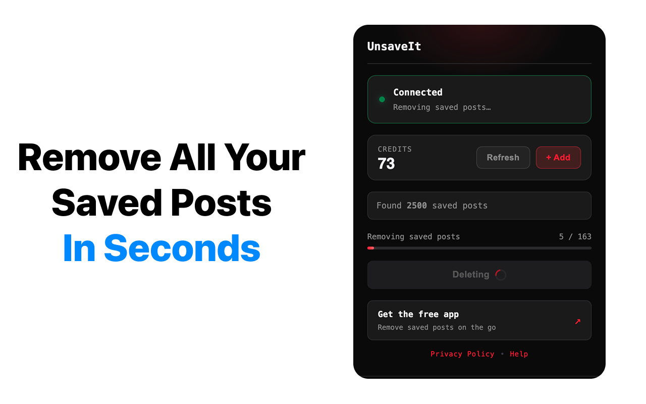 UnsaveIt: TikTok All Favorite Videos Remover - 截图 1