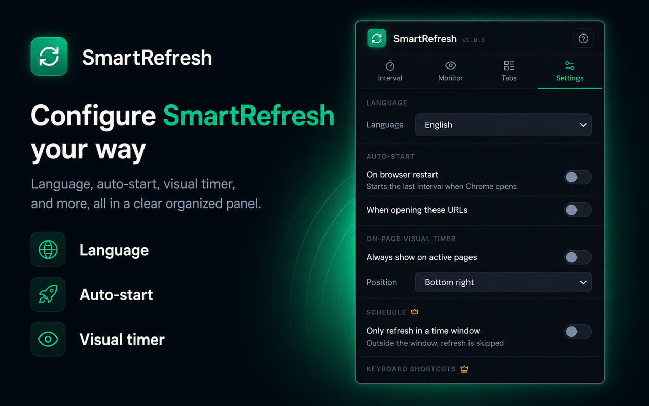 SmartRefresh – Auto Refresh & Page Monitor - 截图 2