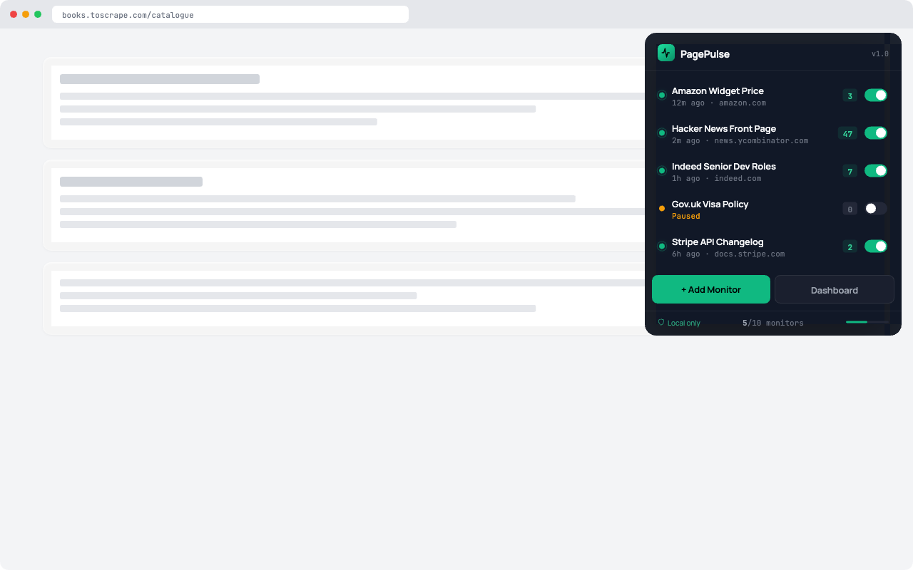 PagePulse — Website Change Monitor - 截图 3