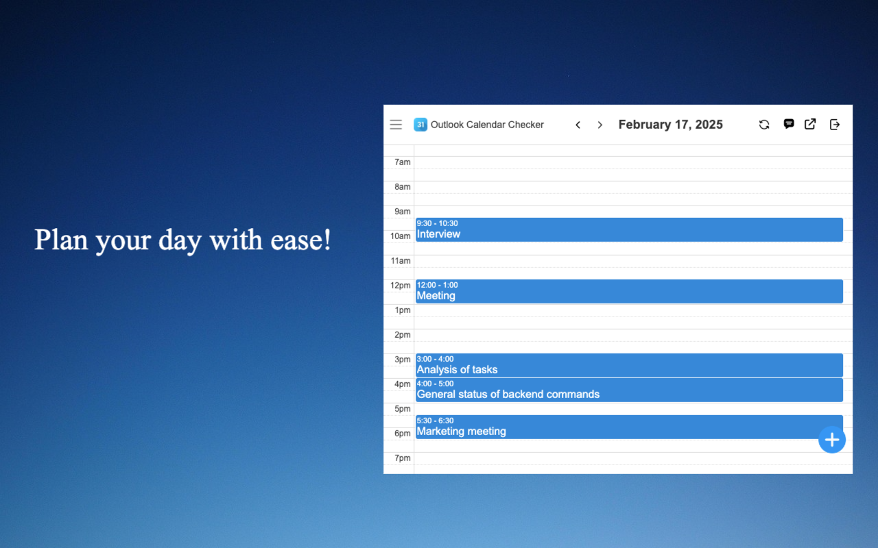 Outlook Calendar Checker - 截图 4