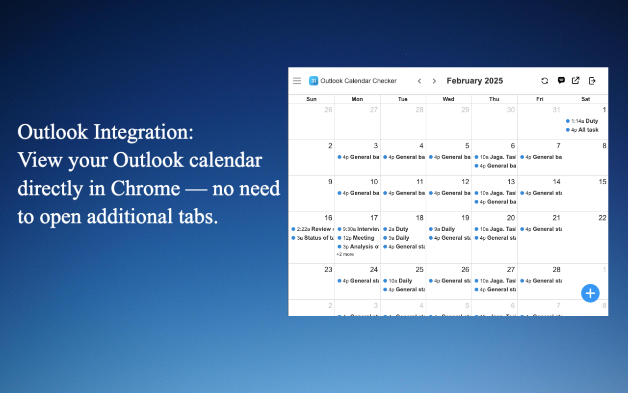 Outlook Calendar Checker - 截图 5