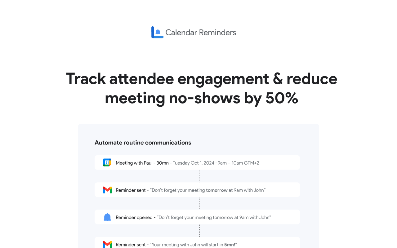 Calendar Reminders: Event Notifications for Google Calendar™ - 截图 2
