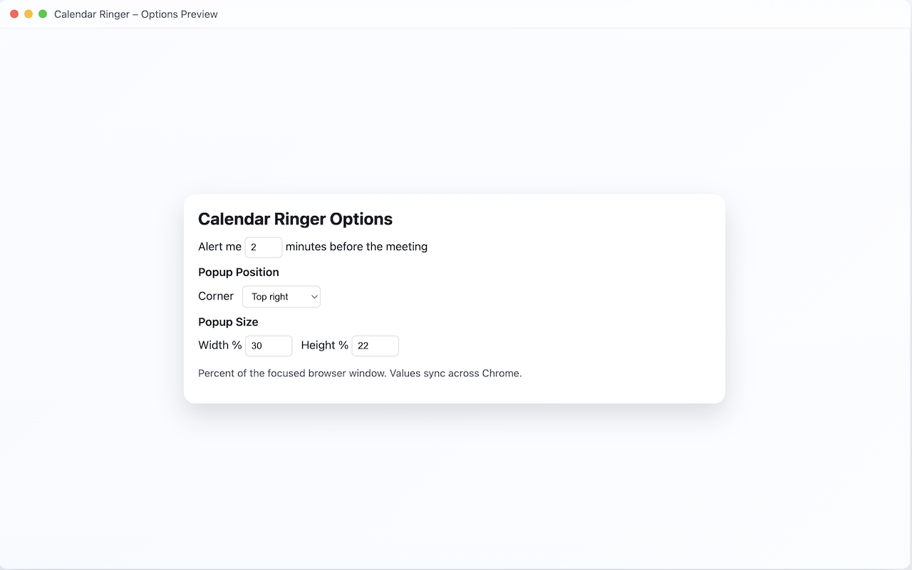 Calendar Ringer - 截图 1