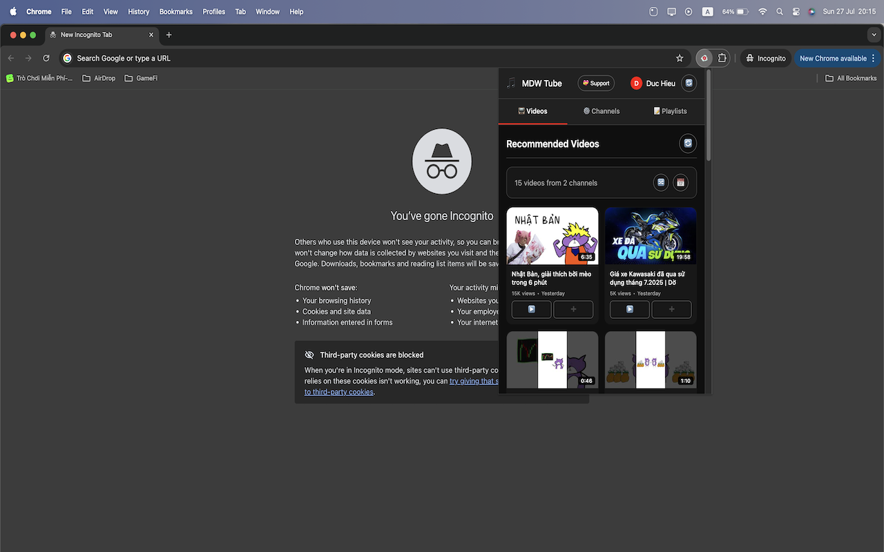 MDW Tube - YouTube Playlist Manager - 截图 2