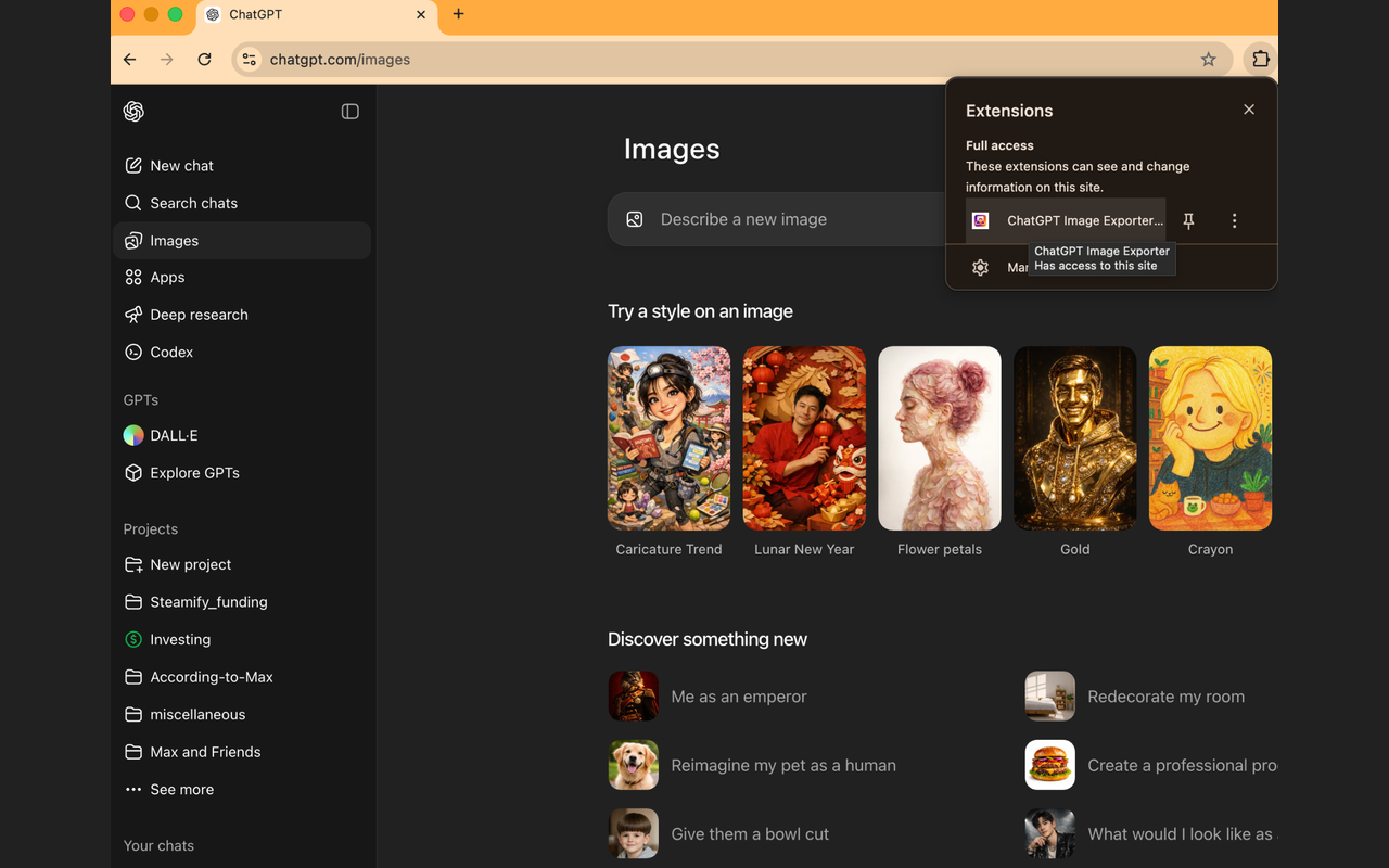 ChatGPT Image Exporter - 截图 2