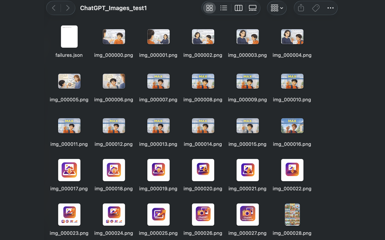 ChatGPT Image Exporter - 截图 5