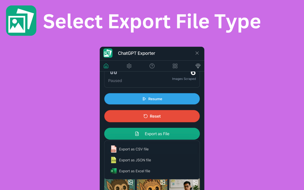 ChatGPT Exporter - Download ChatGPT Library Images & Videos - 截图 5