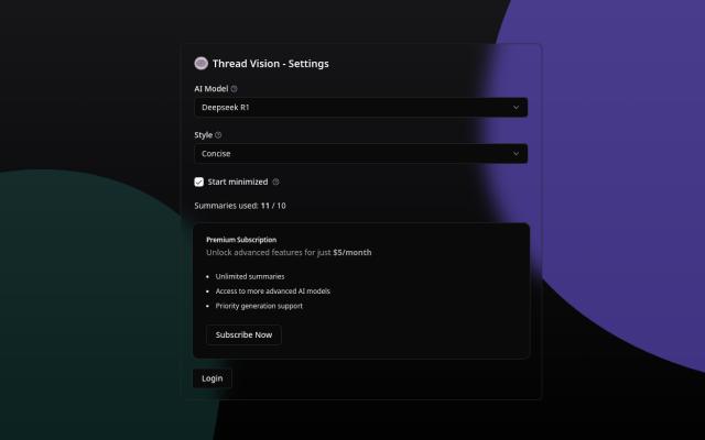 Thread Vision - Reddit Thread Summarizer - 截图 2