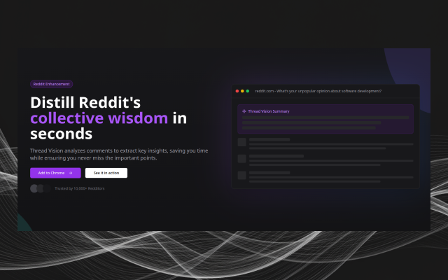 Thread Vision - Reddit Thread Summarizer - 截图 3