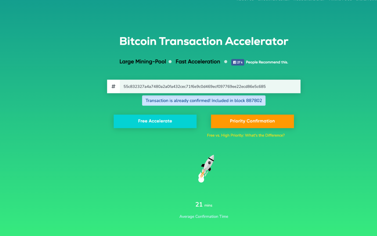 Fujn Free Bitcoin Accelerator - 截图 1