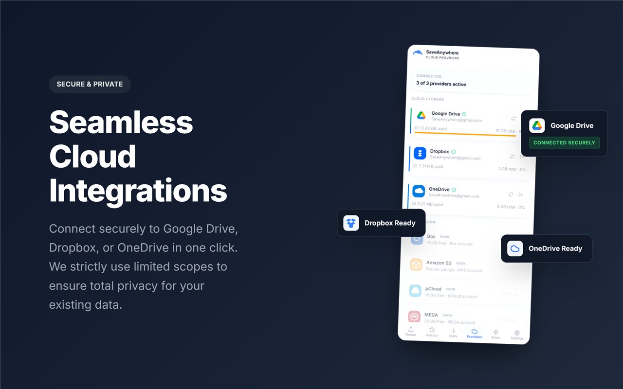 SaveAnywhere - Save Files to Cloud Storage - 截图 4