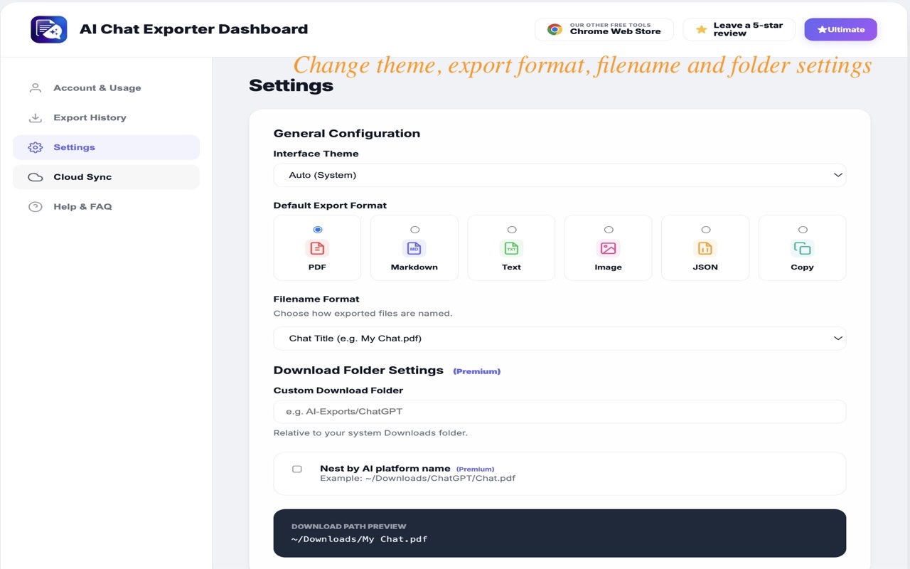 AI Chat Exporter - Grok、Perplexity、Copilot 和 Gemini 转 PDF - 截图 2
