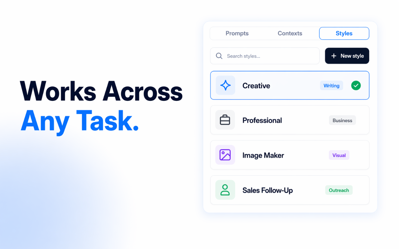 Stylevant – AI Prompt Optimizer for ChatGPT, Claude, Gemini & 50+ AI Tools - 截图 5