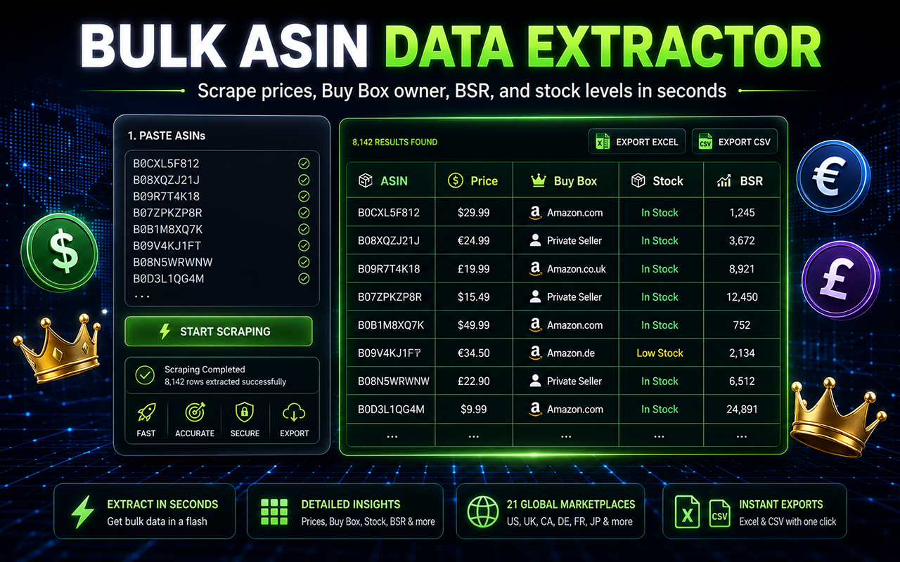 Bulk Amazon Scraper - Product Data Extractor - 截图 2