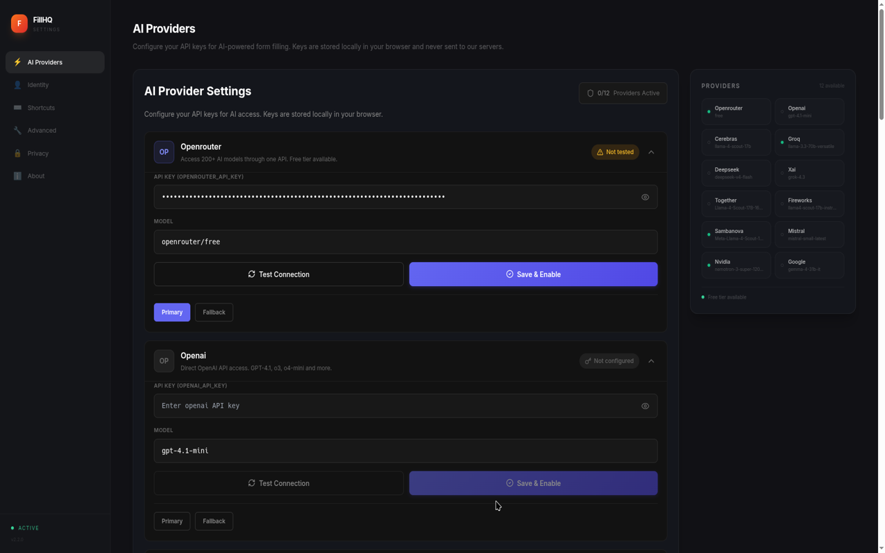 AI Auto Form Filler (BYOK) - 截图 2