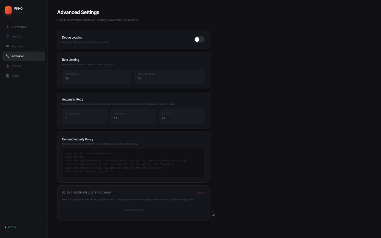 AI Auto Form Filler (BYOK) - 截图 4