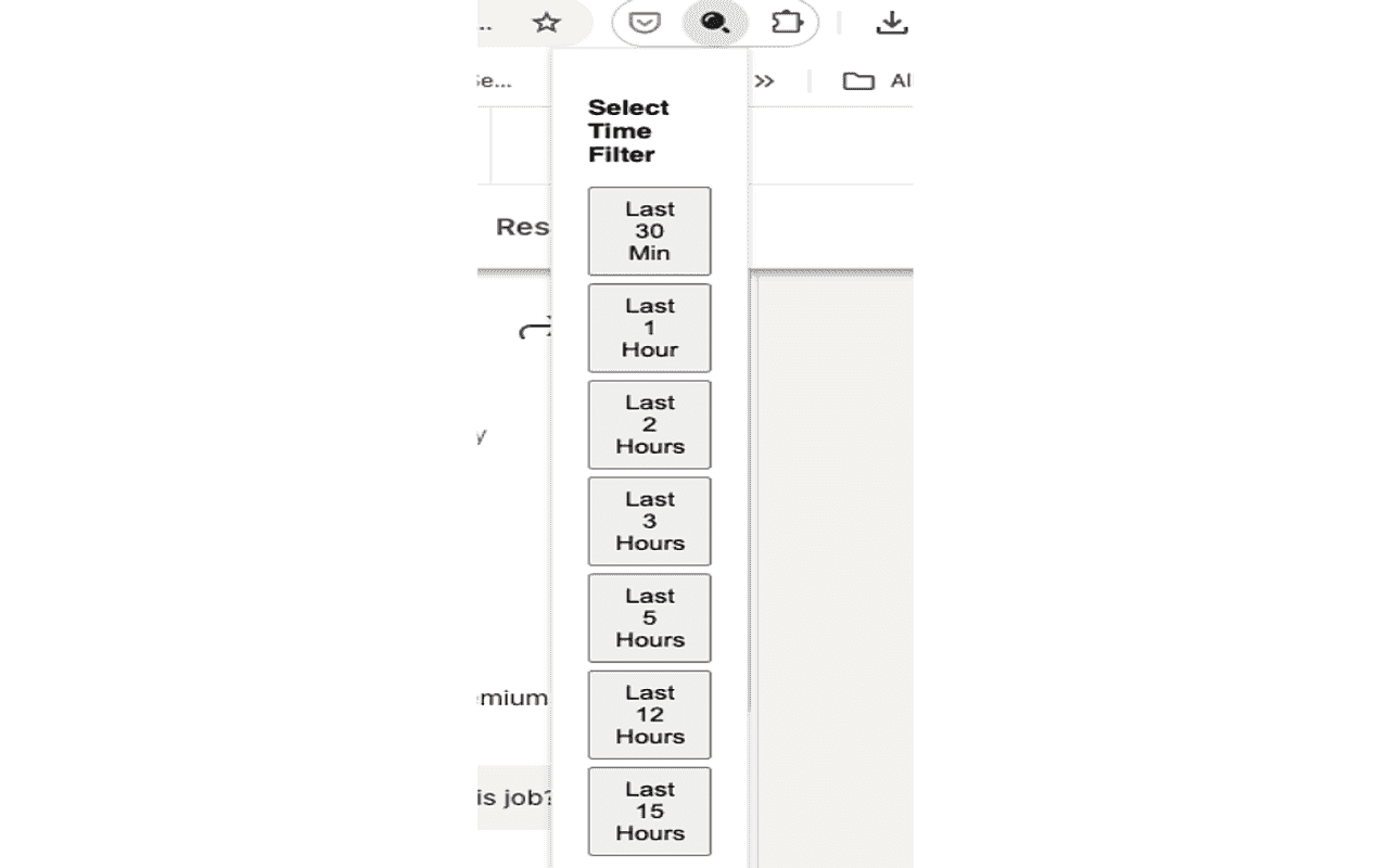 LinkedIn Job Time Filter - 截图 1
