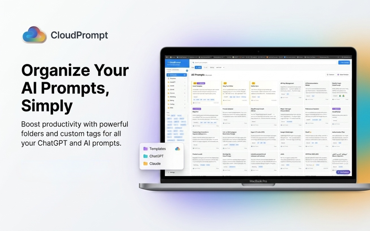 CloudPrompt — AI Prompt Manager - 截图 2