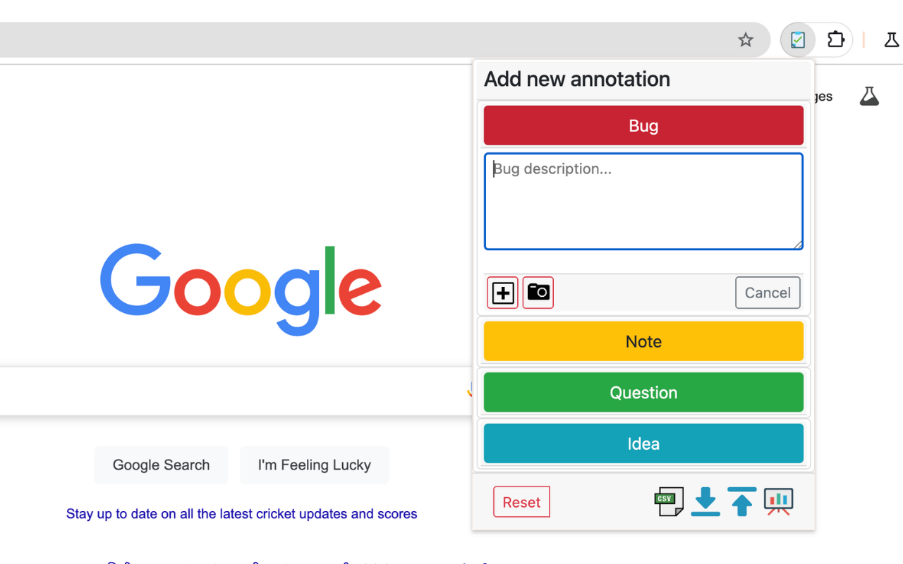 Exploratory Testing Chrome Extension - 截图 3