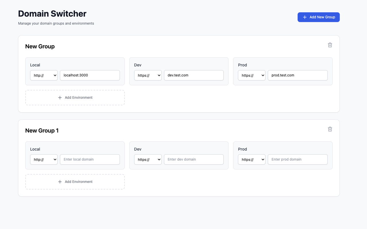 Domain switcher - 截图 2