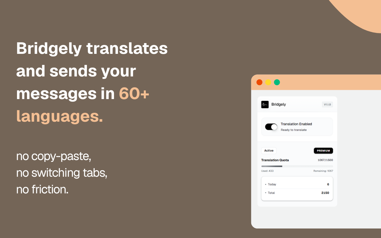 Bridgely - Real-Time Chat Translator - 截图 4