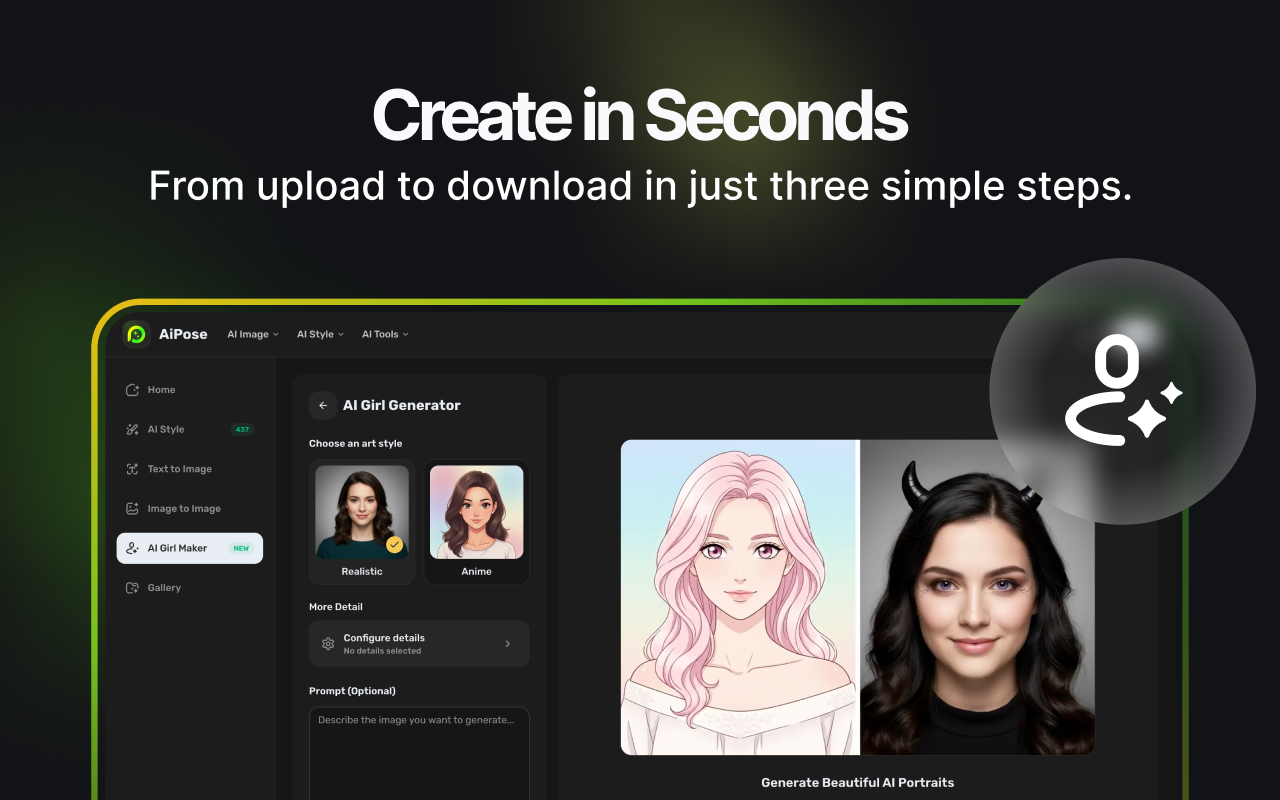 AiPose - AI Image Video Generator - 截图 3