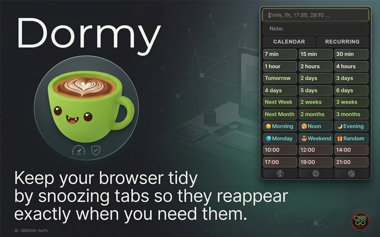 Dormy – Tab Snooze & Manager - 截图 5