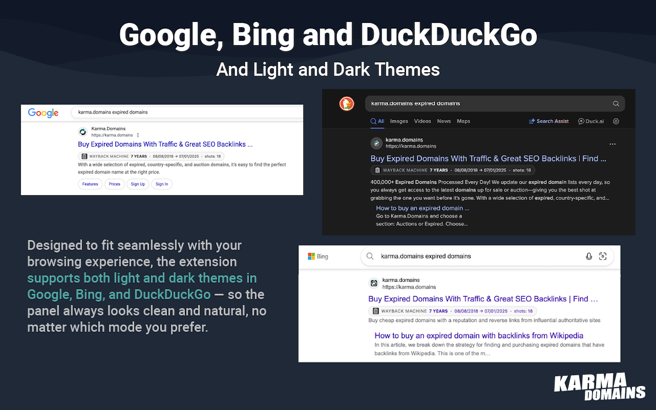 Domain Age Checker | Free SERP Helper (Google, DuckDuckGo, Bing) - 截图 2