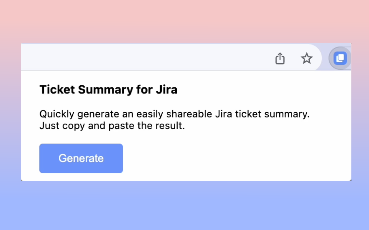 Ticket Summary for Jira - 截图 2
