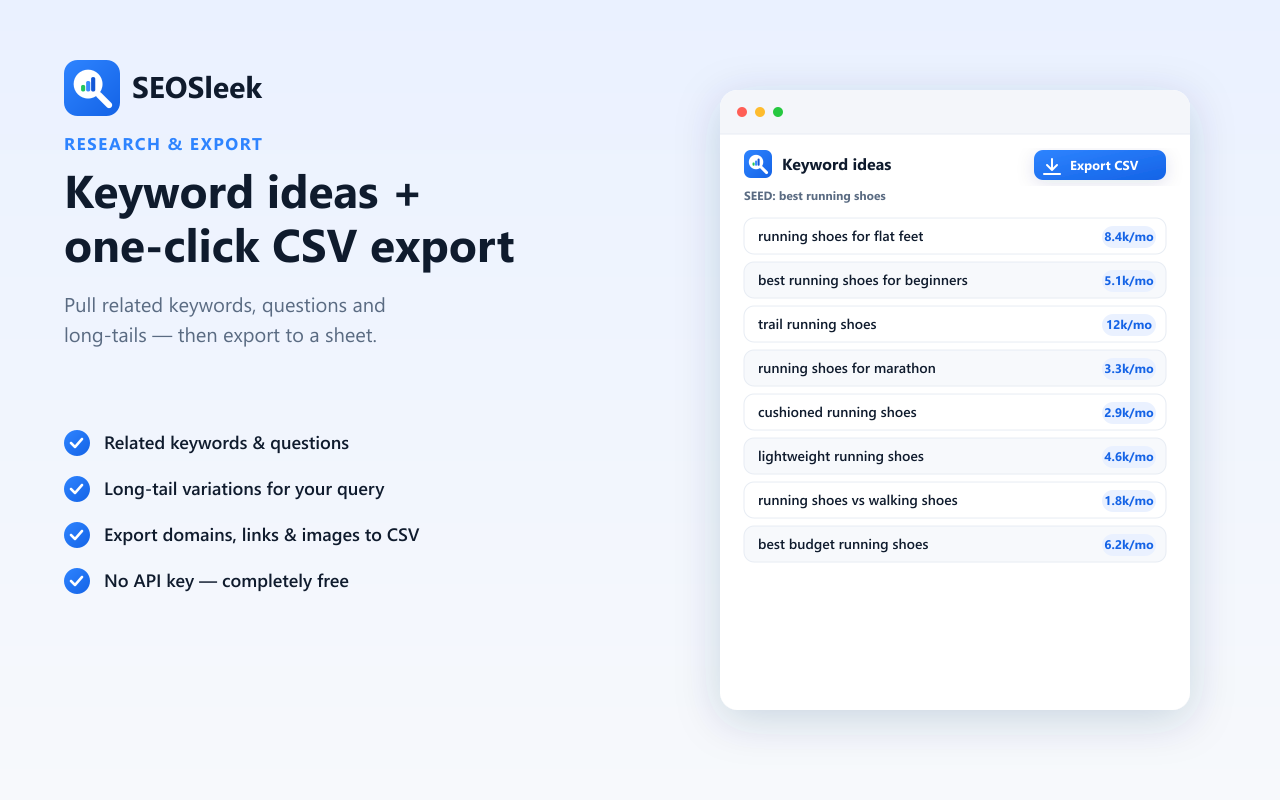 SEOSleek – SERP, DR & Domain Age Checker & On-Page SEO Analyzer - 截图 2