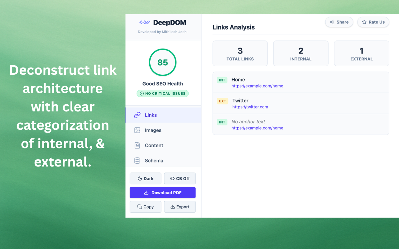 DeepDOM - Technical SEO & Render Debugger - 截图 5