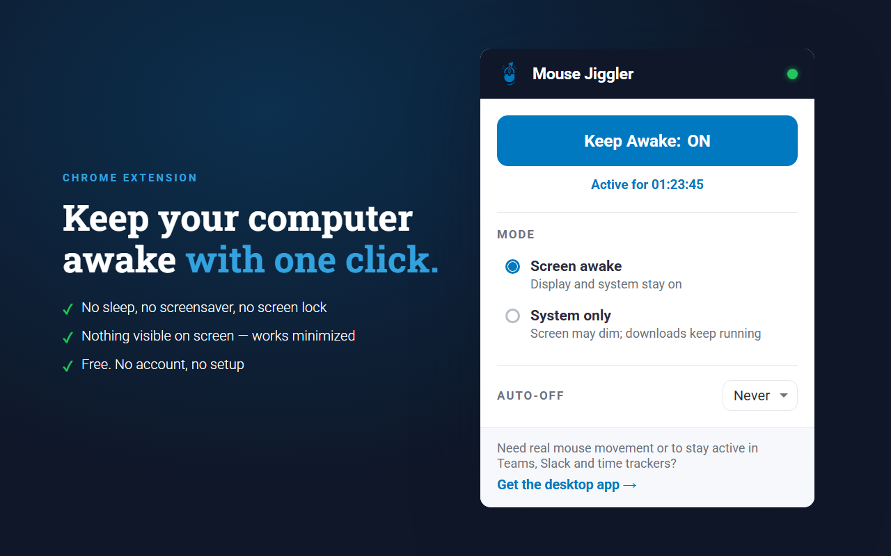 Mouse Jiggler — Keep Awake - 截图 1